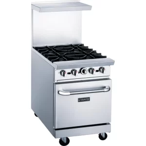 NEW Dukers 4 Burner Stove w/ Oven; Range DCR24-4B