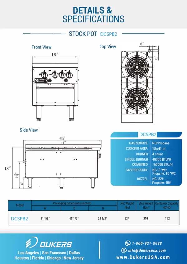 New 2-Burner Stock Pot Range - Image 4