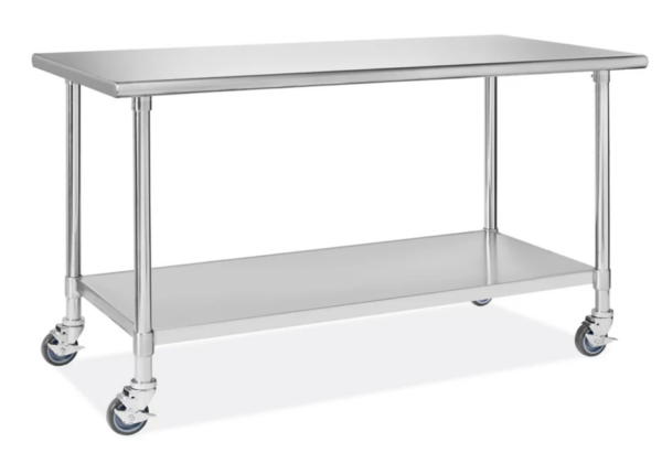 New U-line Stainless-Steel Worktable