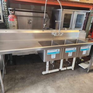 3 Compartment Dishwasher Sink