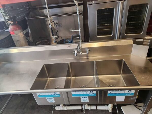 3 Compartment Dishwasher Sink - Image 4