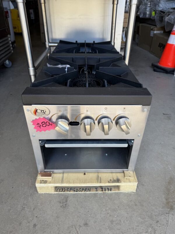 CPG Natural Gas 2-Burner Stockpot CPG-DSPR-N - Image 2