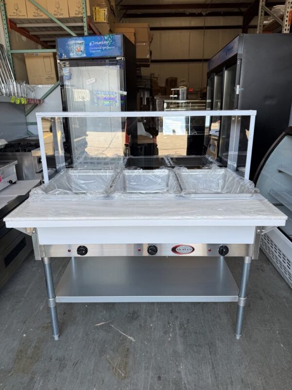 BevLes Electric 3-well Steam Table