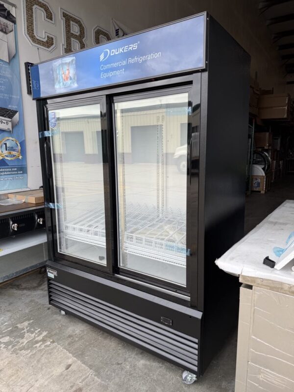 New Dukers Sliding 2-Door Merchandiser Refrigerator DSM-47SR - Image 3