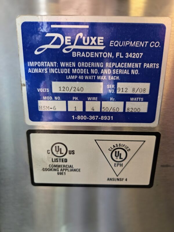 DeLuxe Full Size Commercial Oven HSM-6 - Image 7