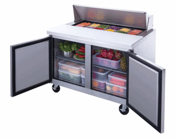 New Dukers 48" Regular Top Prep Table DSP48-12-S2 - Image 4