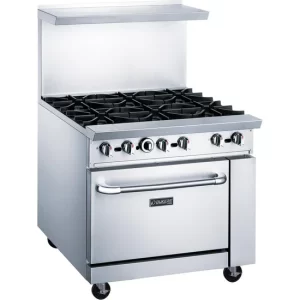 New Dukers 6-Burner Stove Range DCR36-6B