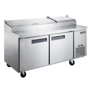 New Dukers 70" Pizza Prep Refrigerator Cooler DPP70-9-S2