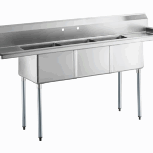 New 90" 3 Compartment Sink