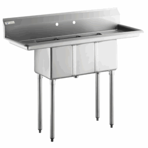New 54" 3 Compartment Sink