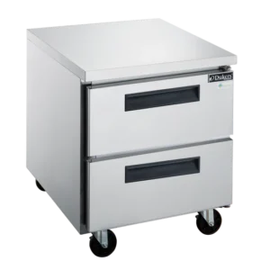 Dukers 29" 2-Drawer Undercounter Commercial Refrigerator in Stainless Steel DUC29R-D2, Refrigerador