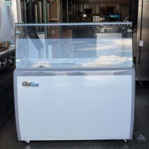 50" 8-Tub Ice Cream Dipping Cabinet Freezer 50" Congelador de Helados
