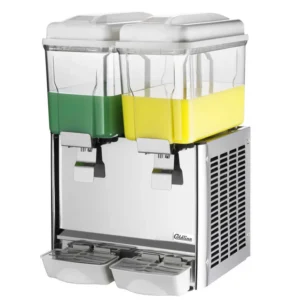 Refrigerated 2-Head Beverage Dispenser, Maquina de Aguas Frias
