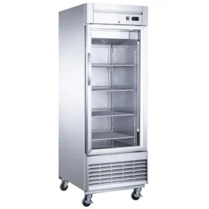Bottom Mount Glass Single Door Commercial Reach-in Freezer D28F-GS1, Congelador de Una Puerta