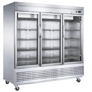 Dukers Bottom Mount Glass 3-Door Commercial Reach-in Refrigerator Bottom Mount Glass 3-Door D83R-GS3, Refrigerador de 3 Puertas