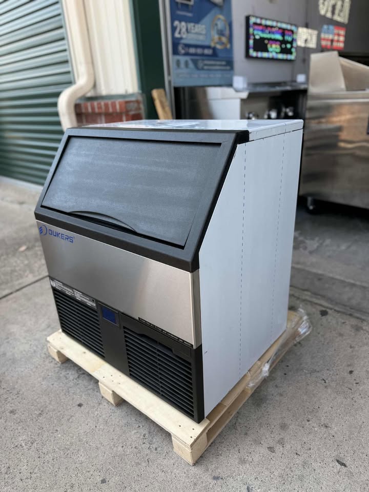 Dukers DIM300 Commercial Ice Machine with 88 lb Storage Bin – 312 lb Daily Production, Maquina de Hielo de 300LBS