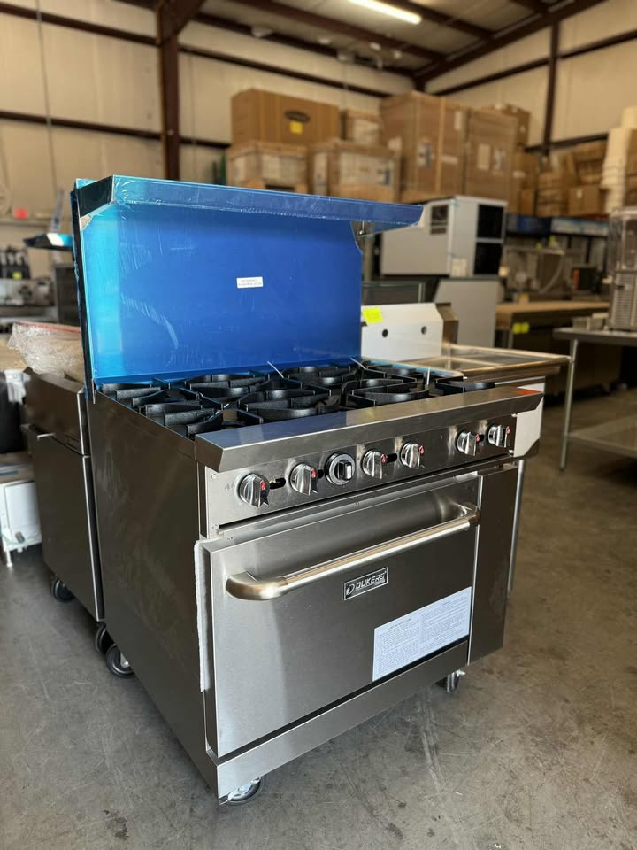 Dukers 36" Gas Range with Six (6) Open Burners DCR36-6B, Estufa de 6 Quemadores - Image 4