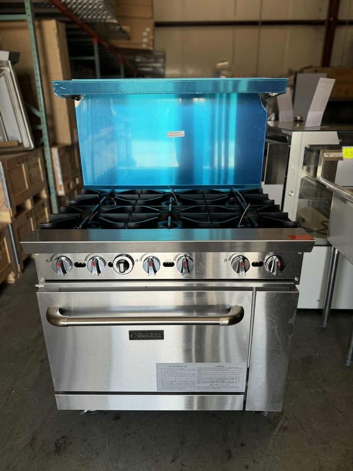 Dukers 36" Gas Range with Six (6) Open Burners DCR36-6B, Estufa de 6 Quemadores - Image 8