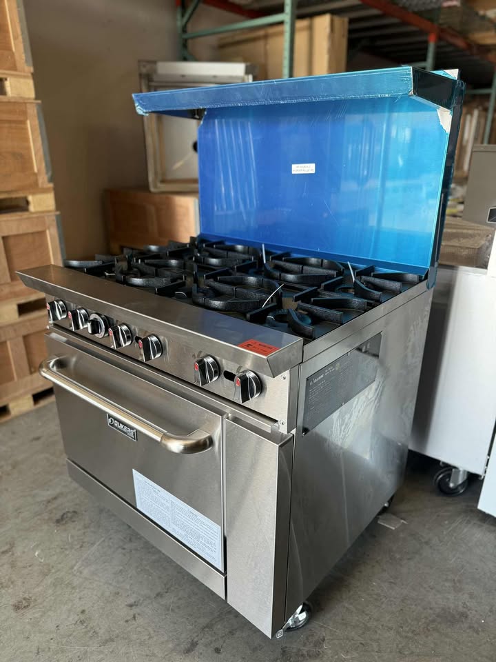 Dukers 36" Gas Range with Six (6) Open Burners DCR36-6B, Estufa de 6 Quemadores - Image 3