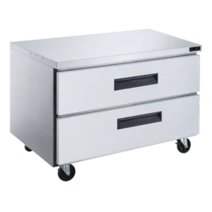 Dukers 2-Drawer 36" Undercounter Commercial Refrigerator in Stainless Steel DUC36R-D2, Refrigerador de 2 Puertas