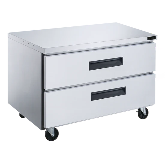 Dukers 2-Drawer 36" Undercounter Commercial Refrigerator in Stainless Steel DUC36R-D2, Refrigerador de 2 Puertas