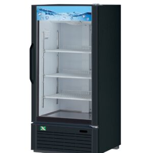 RefrigerationX 1 Door Glass Door Merchandiser 55" Height- Black XGM-10B-N6, Refrigerador de Bebidas