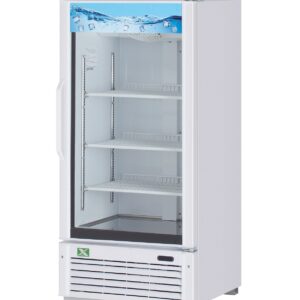RefrigerationX 1 Door Glass Door Merchandiser 55" Height- White XGM-10W-N6, Refrigerador de Bebidas