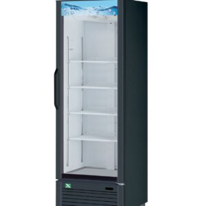 RefrigerationX 1 Door Glass Door Merchandiser- Black 76" Height XGM-15B-N6, Refrigerador de Bebidas