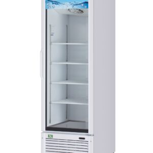 RefrigerationX 1 Door Glass Door Merchandiser- White 78" Height XGM-23W-N6, Refrigerador de Bebidas