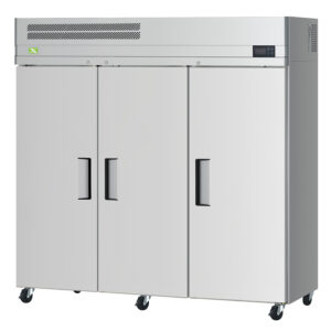 RefrigerationX 3 Solid 72" Door Reach-In Refrigerator - Top Mount XR72-3-N, Refrigerador de 72" de 3 Puertas