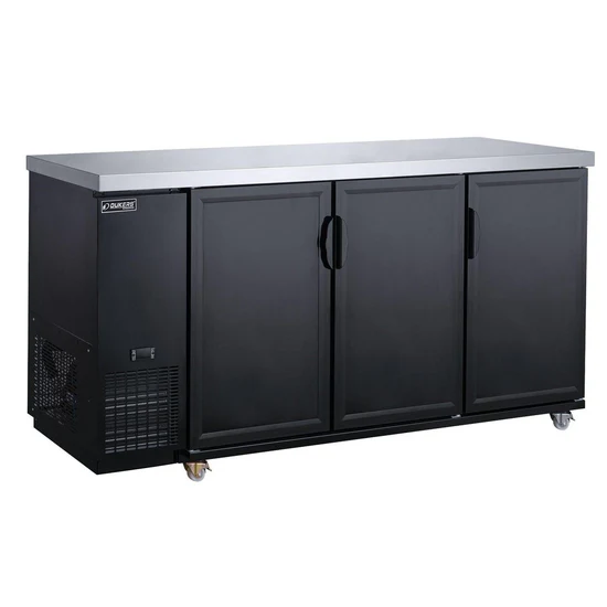 Dukers 3-Door Bar and Beverage Cooler (Solid Doors) DBB72-M3, Refrigerador de Bar de 72" Puertas Solidas