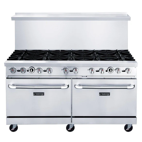 Dukers 60" Gas Range with Ten (10) Open Burners DCR60-10B, Estufa de 60" 10 Quemadores