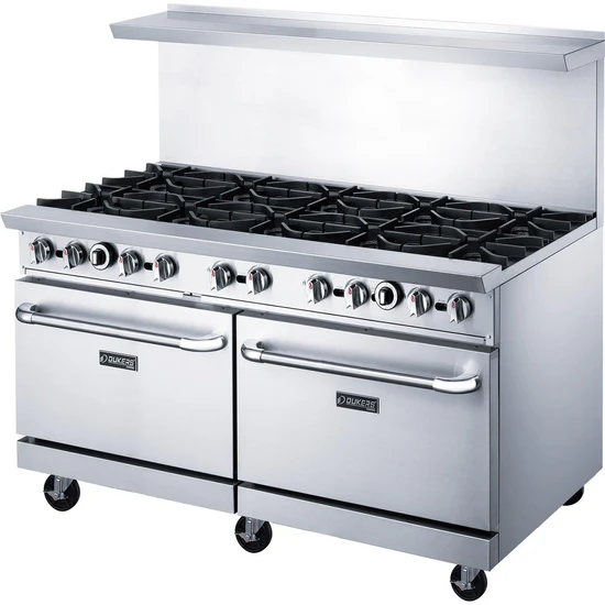 Dukers 60" Gas Range with Ten (10) Open Burners DCR60-10B, Estufa de 60" 10 Quemadores - Image 3