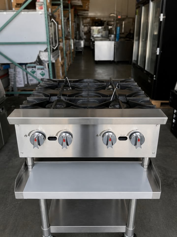 New 4-Burner Hotplate, Countertop Stove, Nueva Estufa de 4 Quemadores