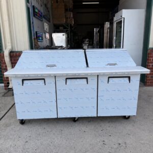 72" Mega Top Refrigerated Prep Table, Refrigerador de Preparacion 72"